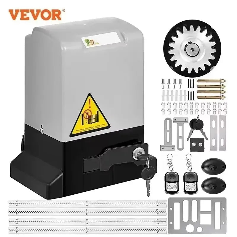 Sihao Electric Gate Opener 1300LBS Garage Door Opener Automatic Sliding 2 Keys With 4m Racks Operator for Hotel Factory School