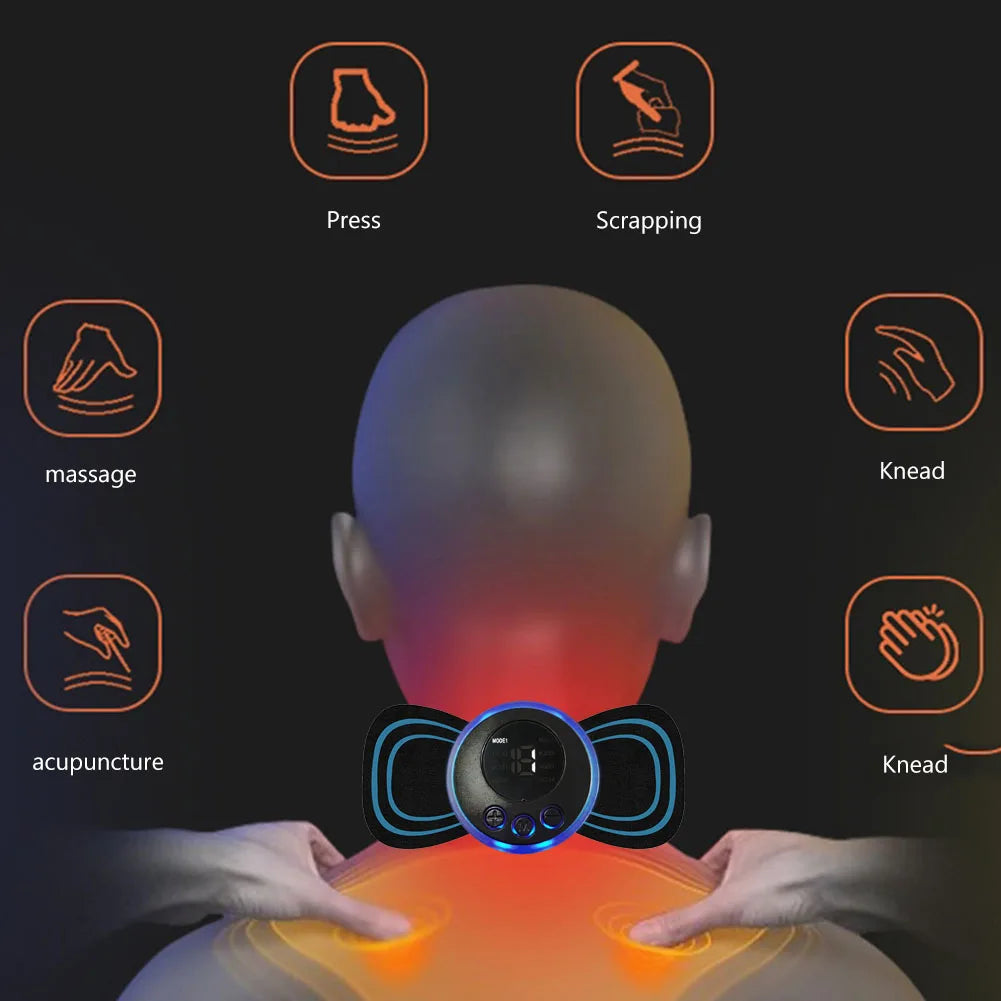 Portable Neck Relaxation Machine Releasing Stress Household Neck Muscle Massager Pain Relief Lightweight for Home Office Bedroom