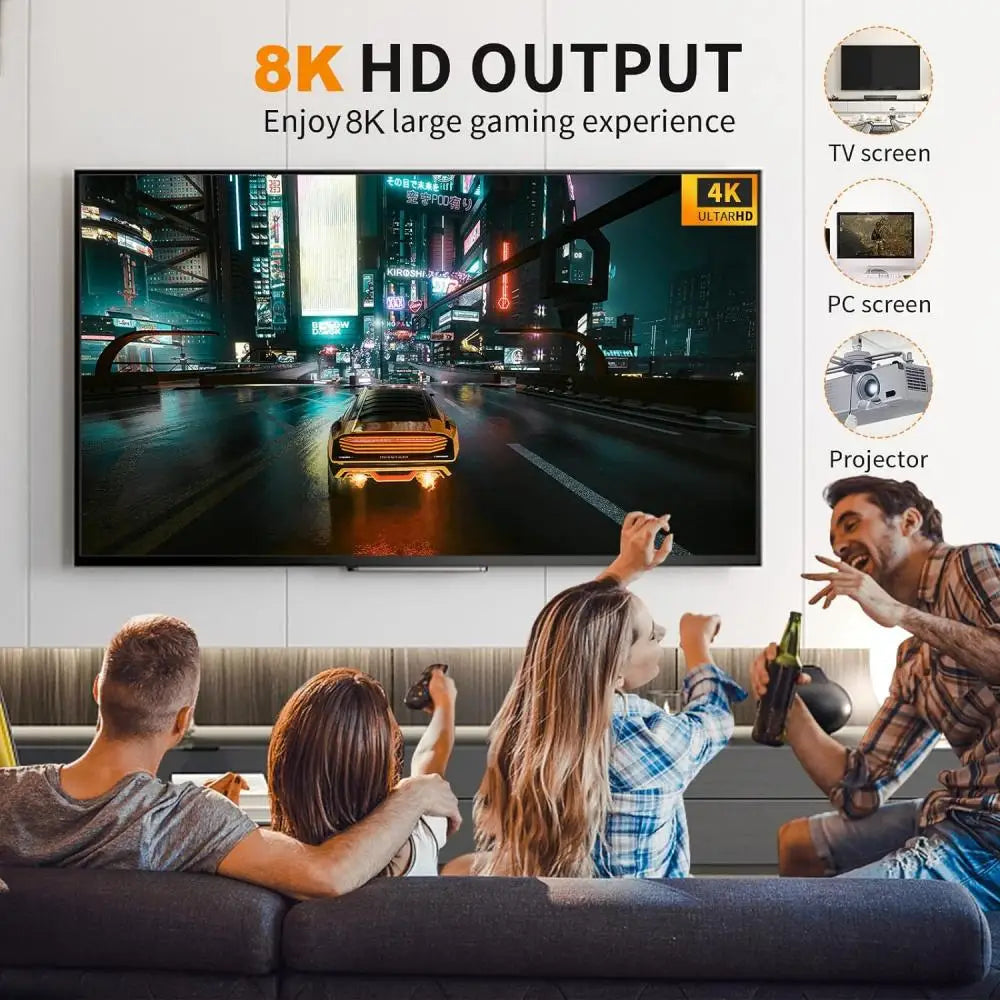 Consola Retro JMachen 4K S905X4 | 48,000 Juegos | Android 11 | PSP/PS1/SNES/Sega | TV Box - Firu Total Sales