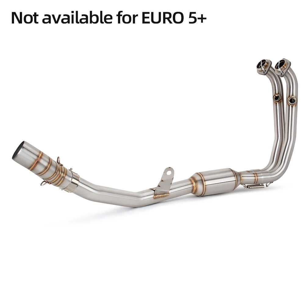 Adventure Motorcycle Exhaust System Modify Front mid Link Pipe Escape Moto Connect 51mm Or Original Muffler for CFMOTO 450MT ADV
