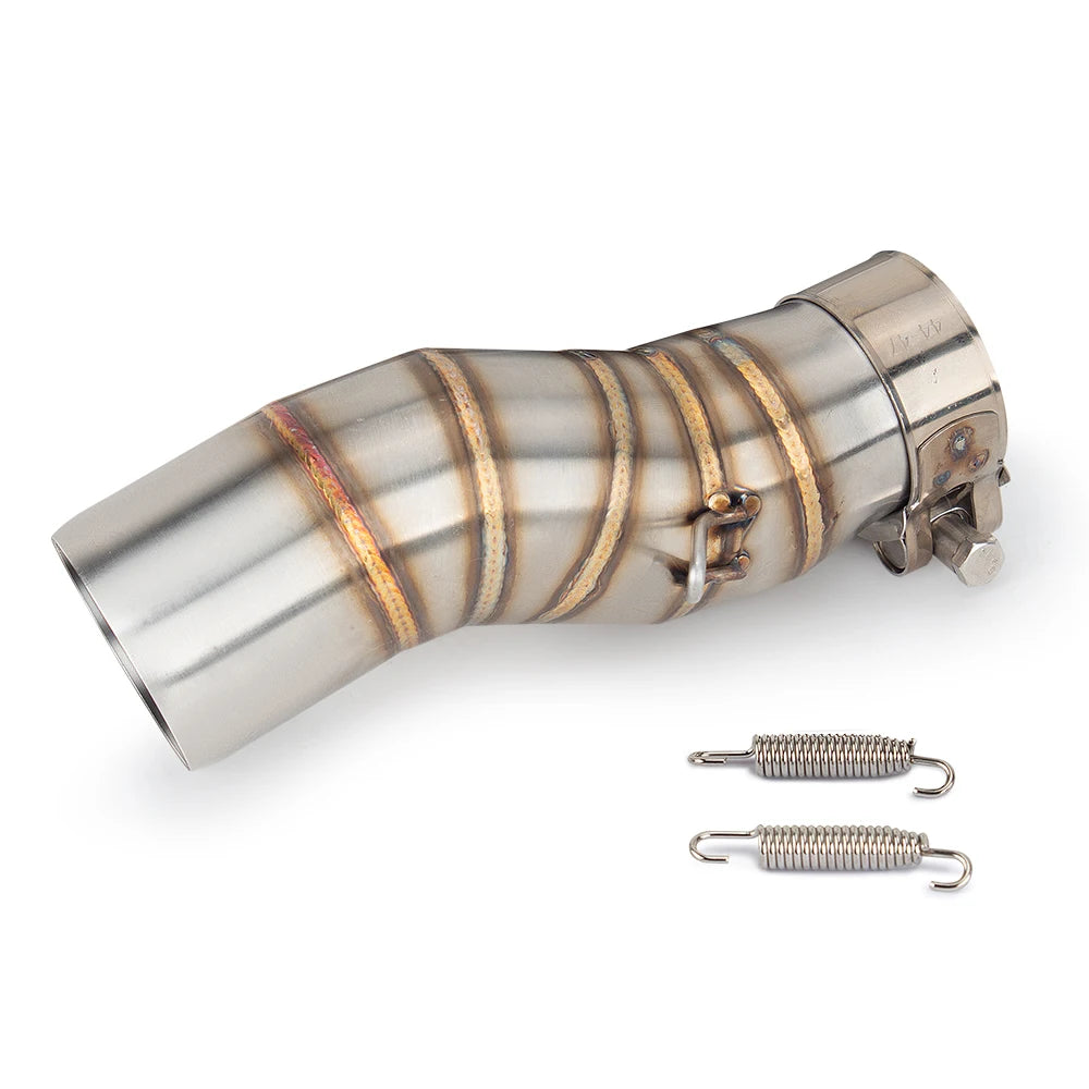 Adventure Motorcycle Exhaust System Modify Front mid Link Pipe Escape Moto Connect 51mm Or Original Muffler for CFMOTO 450MT ADV