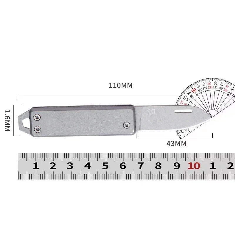 EDC Mini Folding Pocket Knife - Stainless Steel Sharp Blade, Multifunctional for Outdoor Camping & Daily Use