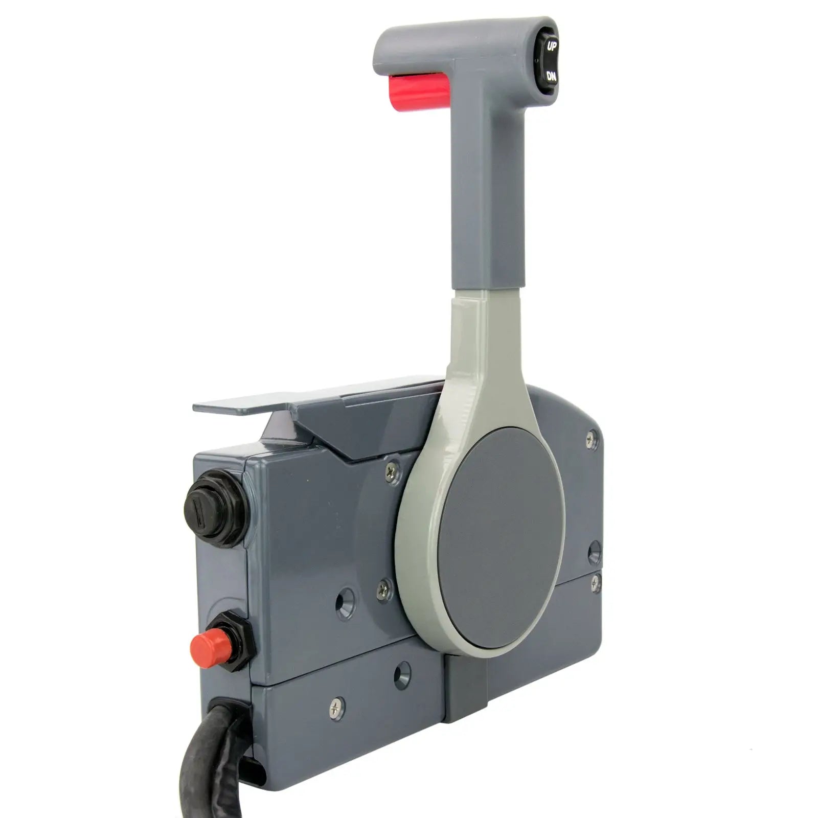 Boat Remote Control Box w/ 10-Pin Cable Trim Tilt Push Throttle for Outboard Left Side Mount