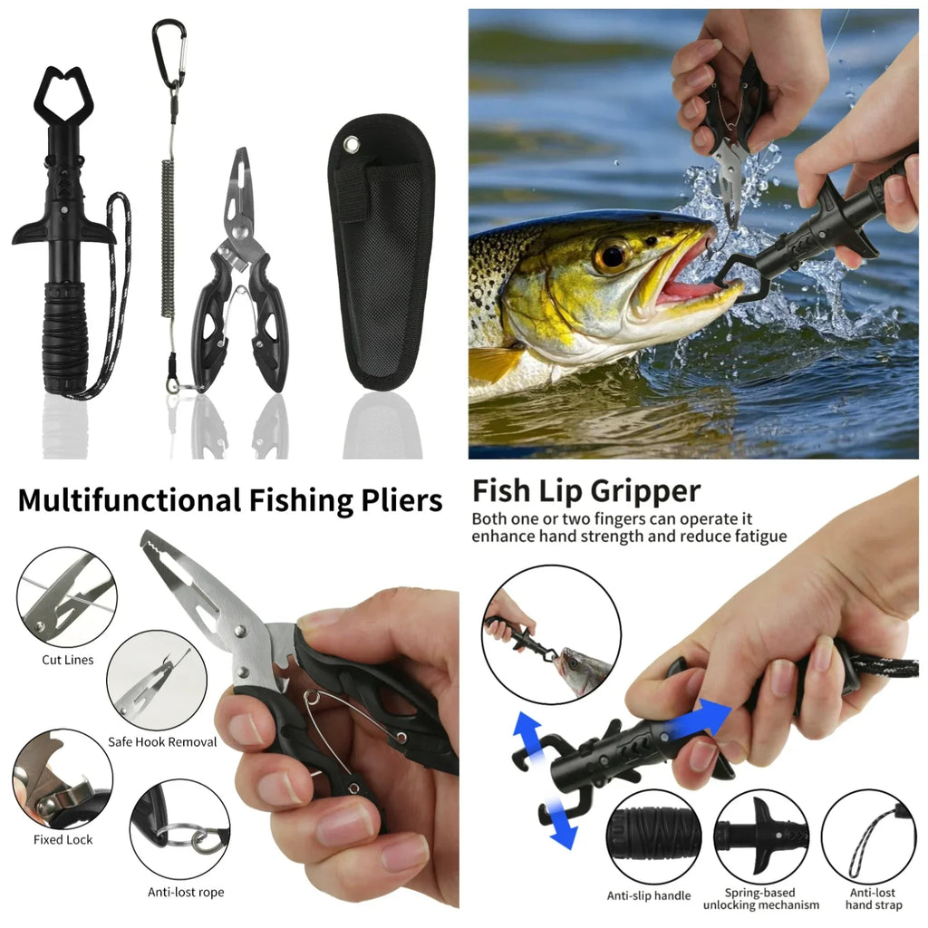 Extendable Folding Fishing Landing Net 55‑190cm Aluminum Alloy Mesh Safe Fish Catching & Releasing