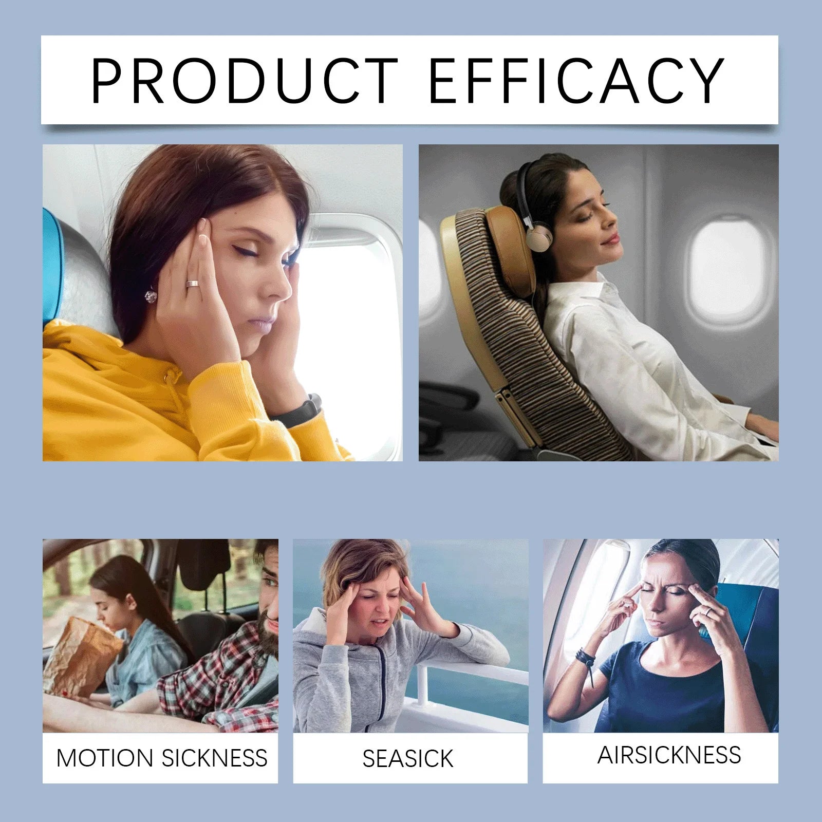 Herbal Motion Sickness Patch Effective Ease Carsick Airsick Suitable Travel Trip Comfortable Use Motion Sickness Relief Sticker
