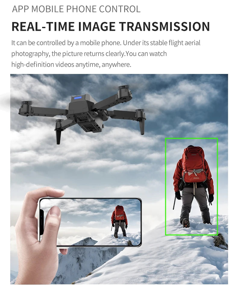 Drone E99 Pro | Cámara Dual HD | Flash | WiFi | Evitación de Obstáculos | Fotografía Aérea | Quadcopter