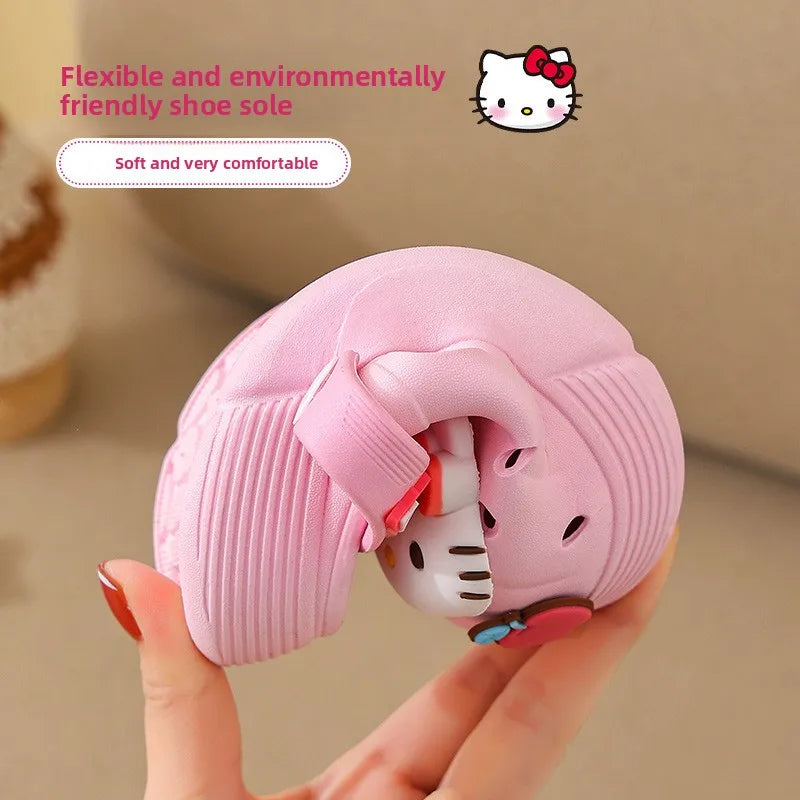 Pantuflas Sanrio Hello Kitty Kuromi para Niñas | Suaves Antideslizantes | Verano 🐱