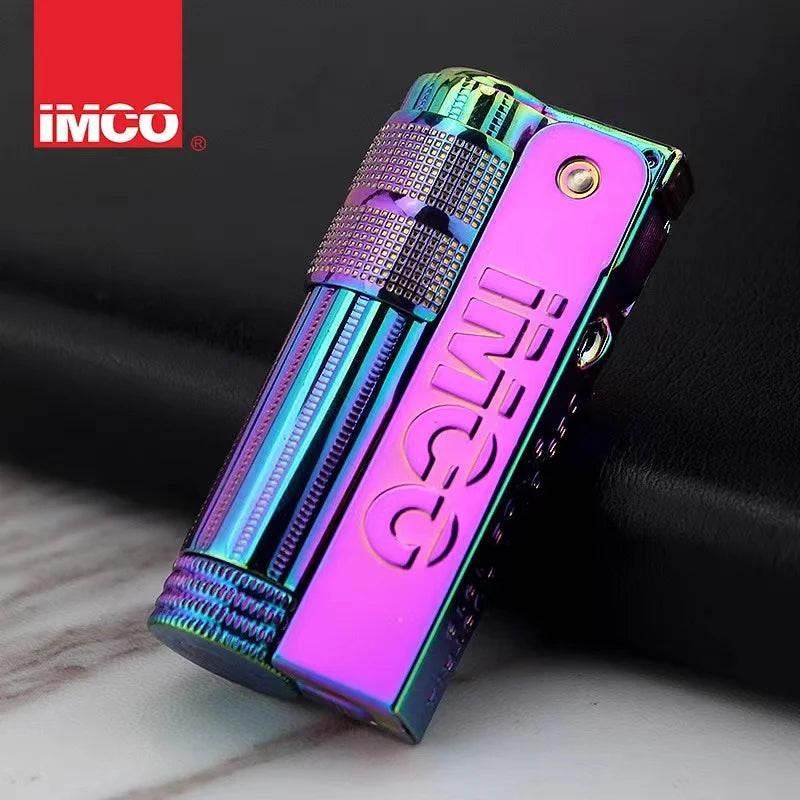 Original IMCO Lighter Old Oil Flint Lighter Windproof Stainless Steel Cigarette Petrol Oil Lighter Inflated Gadgets Man