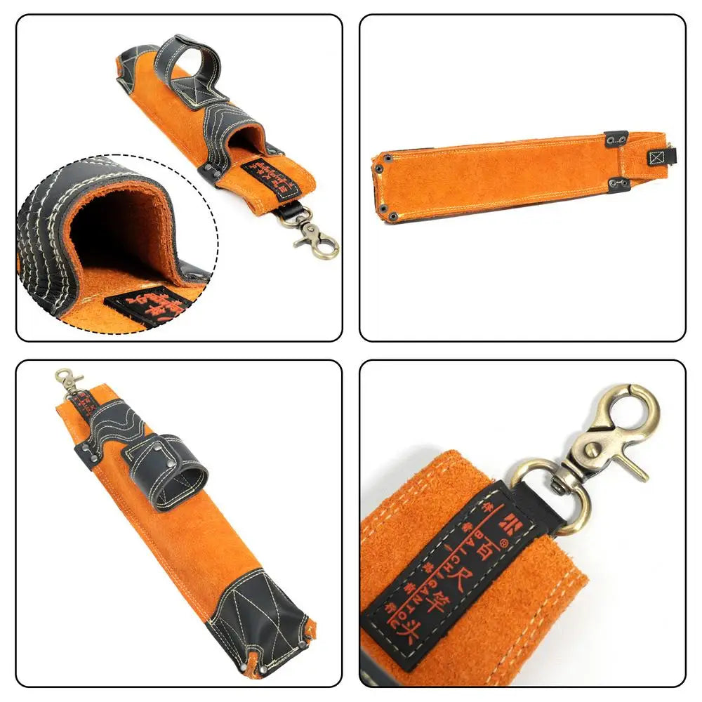 Welding Rod Holder Welding Rod Storage Tube Cowhide Electrode Holder Welding Rod Pouch Welding Rod Waist Bag For Women Men