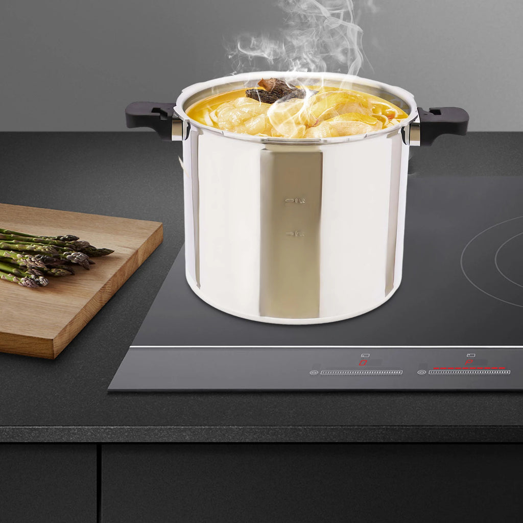 Olla a Presión Comercial 22L 90Kpa | Aluminio | Antiexplosiva | Gas | 32x28cm 🍳