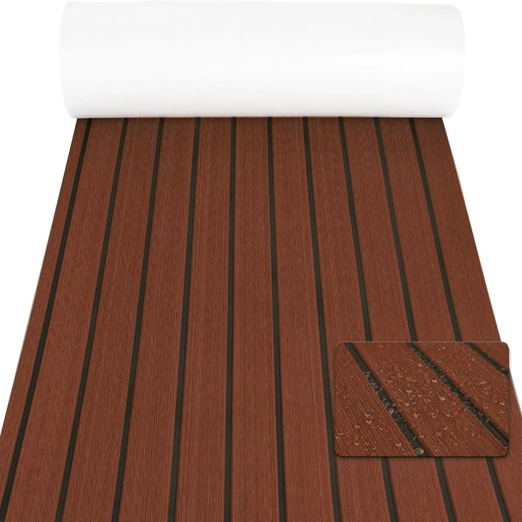 EVA Foam Boat Flooring Faux Teak Decking Sheet Pad For Boat Marine Yacht RV Deck Sheet Ma 4 Colors To Choose From 2400x450x6mm