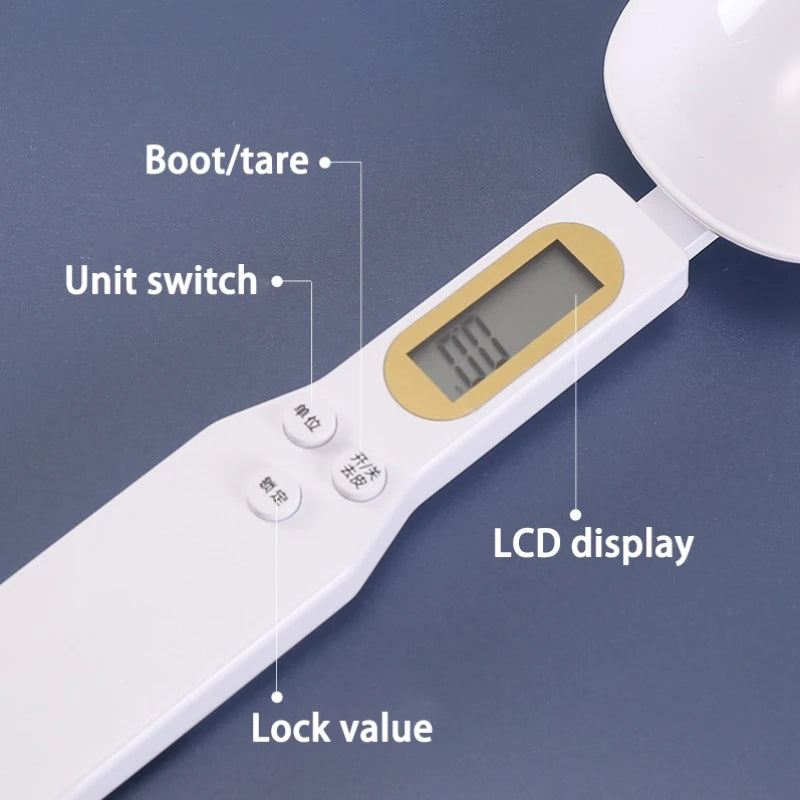 Digital Weighing Spoon Scale LCD | Coffee Flour Powder Baking | Adjustable Measurement