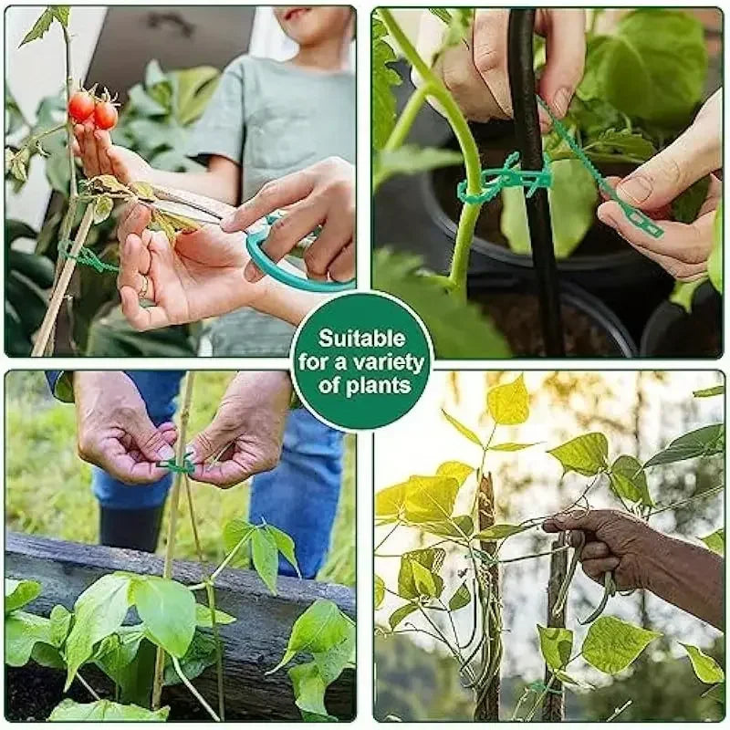 Bridas Reutilizables para Jardín | Soporte para Plantas y Enredaderas | Nylon Ajustable