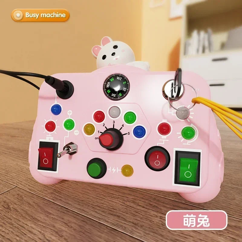 Tablero Sensorial Montessori para Bebés y Niños
