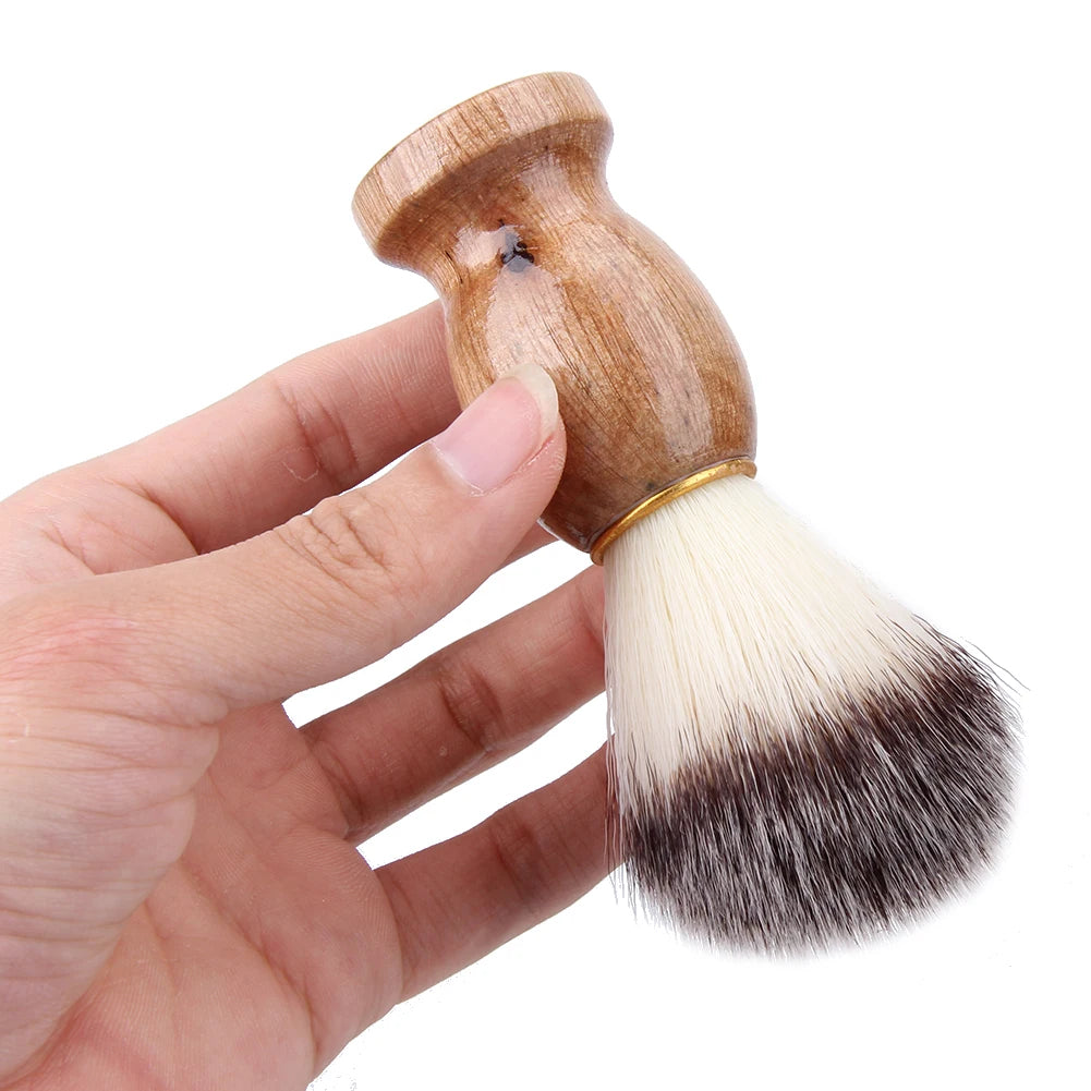 Badger Hair Men's Shaving Brush Barber Salon Men Facial Beard Cleaning Appliance Shave Tool Razor Brush