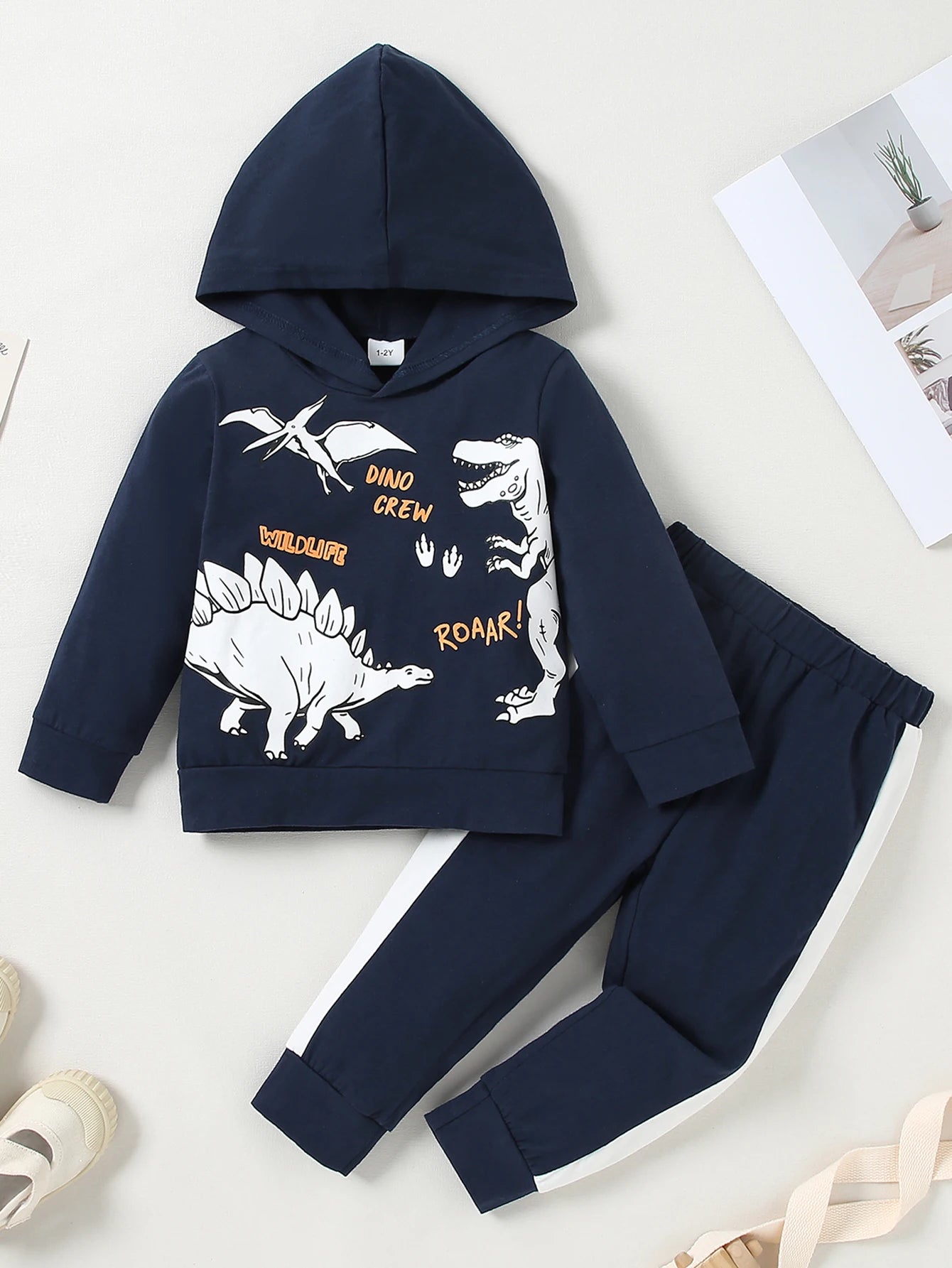 Toddler Boy Casual Sports Sweatshirt Clothes,Long Sleeve Hoodies Top Elastic Waistband Pants Fall Winter Boy Outfit Infant 1-6T - Firu Total Sales