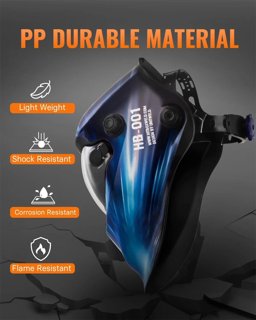 HITBOX Welding Helmet Mask Automatic Dimming for MIG TIG ARC Welder Machine Ture Color Welding Helmet Super Large View Helmet