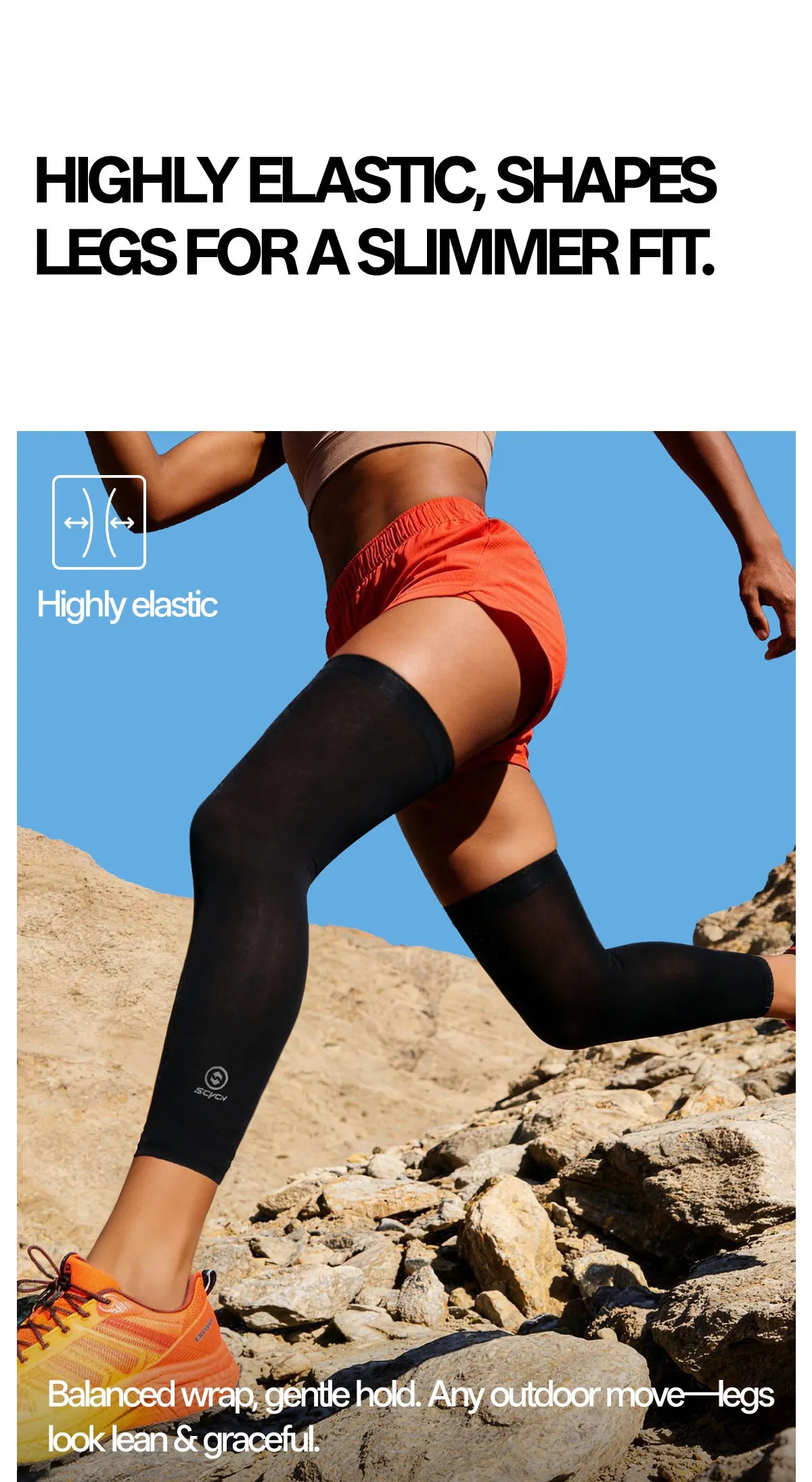 SCVCN Leg Sleeve Bike  Sports Arm Sleeve Sun Anti-UV Leg Sleeves Ice Fabric Bicycle Leg Sleeve Run Fitness Cycling Arm Warmers