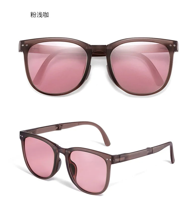Folding sunglasses, portable, ultra light sun protection, UV protection, sunglasses for both men and women2027
