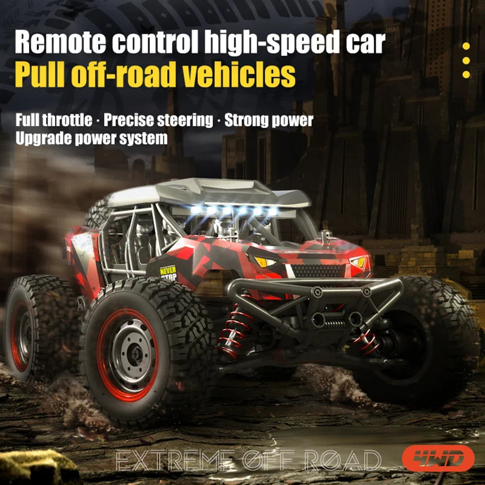 16106 1:16 50KM/H 4WD RC Car With LED Remote Control Off-road Cars High Speed Drift Monster Truck for Kids vs Wltoys 144001 Toys