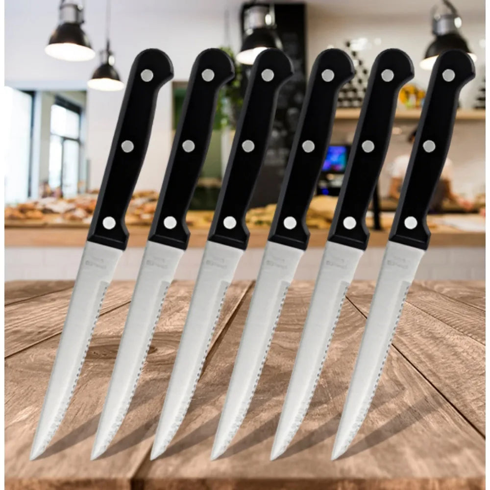 ZENG Full 15pcs Chef Knife Set Stainless Steel Kitchen Knives Sets with Scissors,Sharpening Rod,Solid Wood Holder Cooking Tool