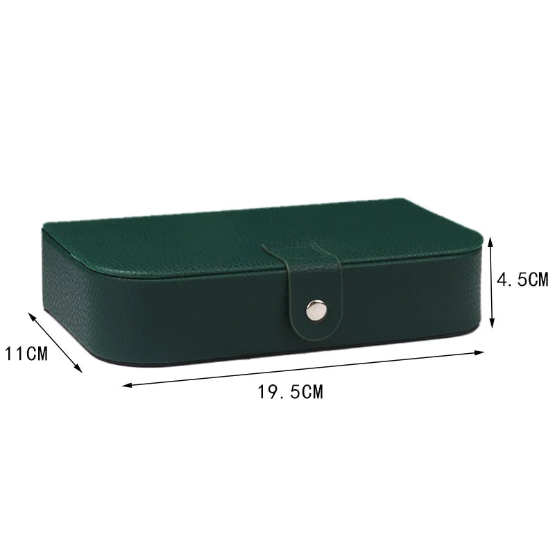2024 Portable Jewelry Box Jewelry Organizer Display Travel Jewelry Case Boxes Button Leather Storage Chenille Jewelers Joyero
