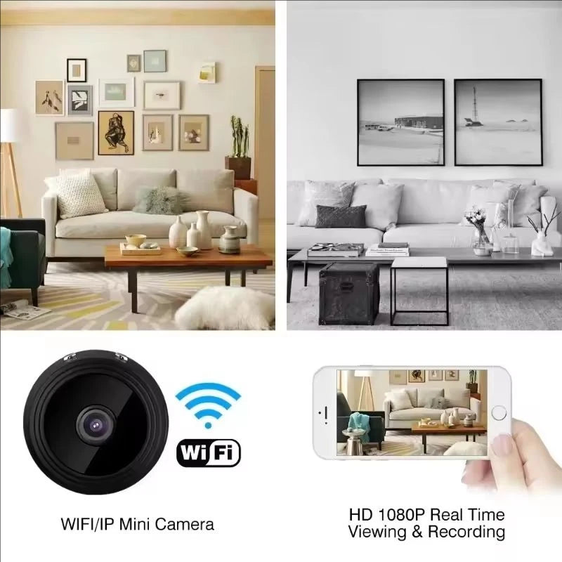 A9 WiFi Mini Security Camera — Smart Home Monitor | Baby & Pet Surveillance