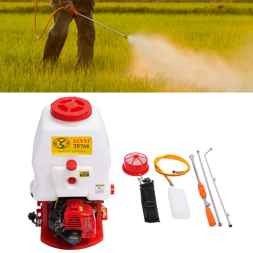 20L Backpack Sprayer 700w 25.4cc Portable Sprayer High-pressure Pump Knapsack Atomizer for Fields and Orchards