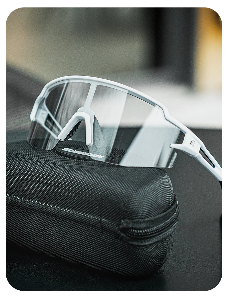 ROCKBROS Cycling Glasses Photochromic Polarized Lens Bike Glasses UV400 Protection Eyewear Sunglasses MTB Road Bicycle Goggles