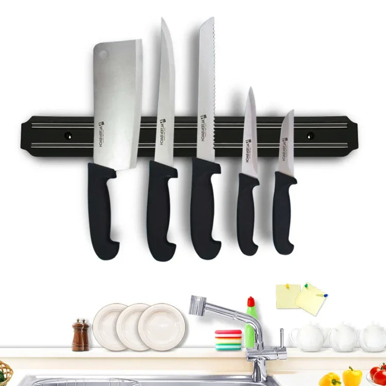 Multipurpose Magnetic Knife Rack Strip Household Kitchen Tools Space-Saving Wall Mounted Magnet Knives Holder With Rack