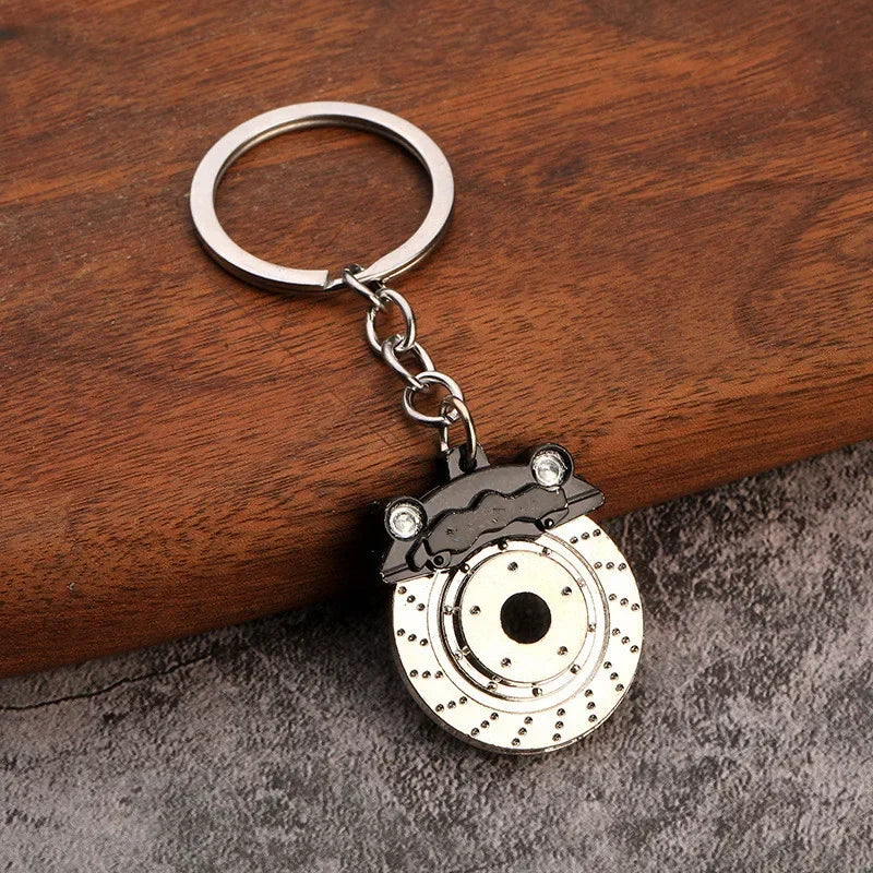 Creative Mini Gear Head Keychain Speed Gearbox Keyring for Car Key Turbo Hub Brake Disc Pendant Shock Absorber Keys Holder Chain