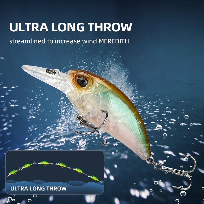 MEREDITH M65 Crankbait Flotante | 14g | 11 Colores | Profundidad 2-2.5m | Bass | Wobbler Profesional - Firu Total Sales