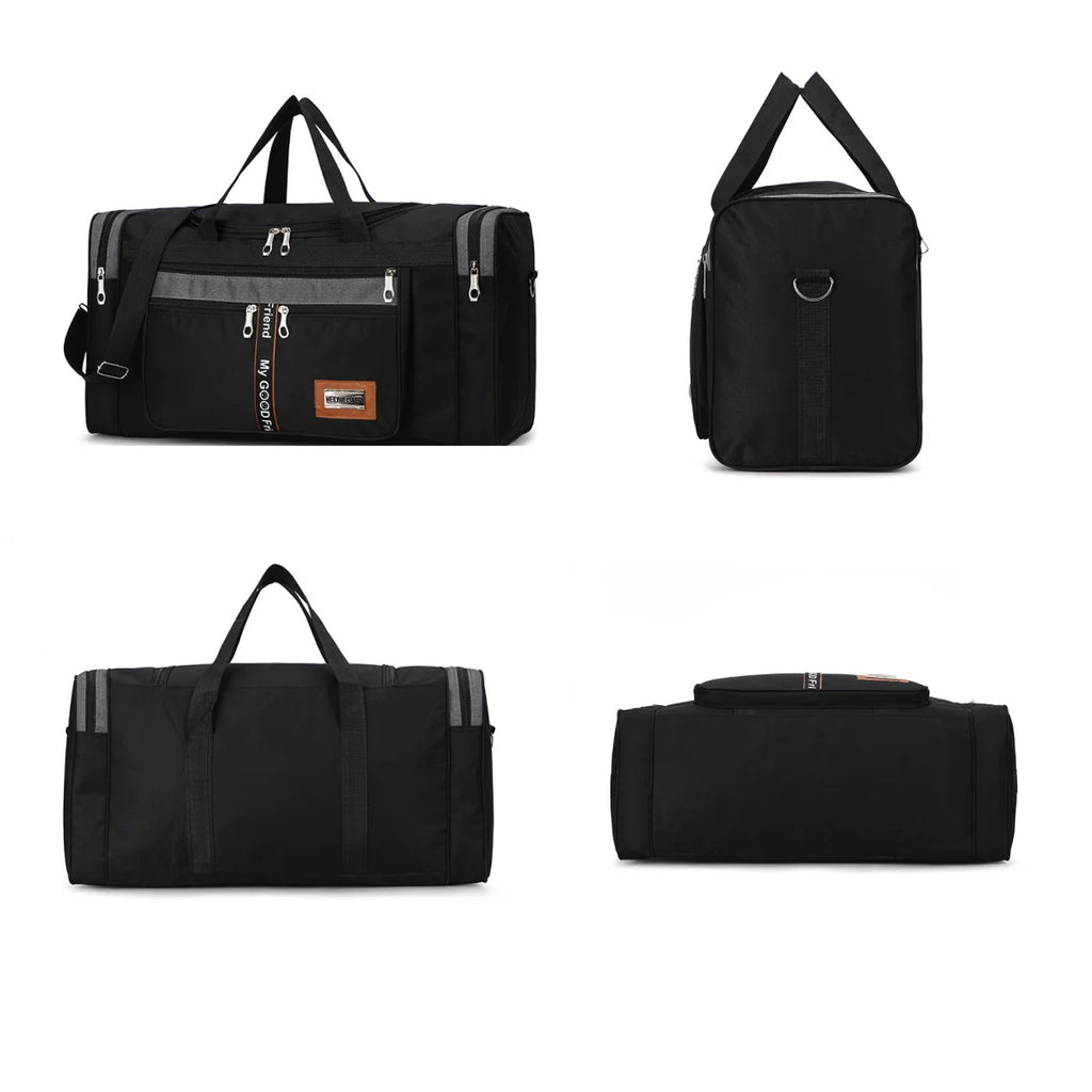 Travel Bag Large Capacity Handbag Portable Outdoor Carry Luggage Convenient Practical Male's Weekend Duffle Bags Random Letters