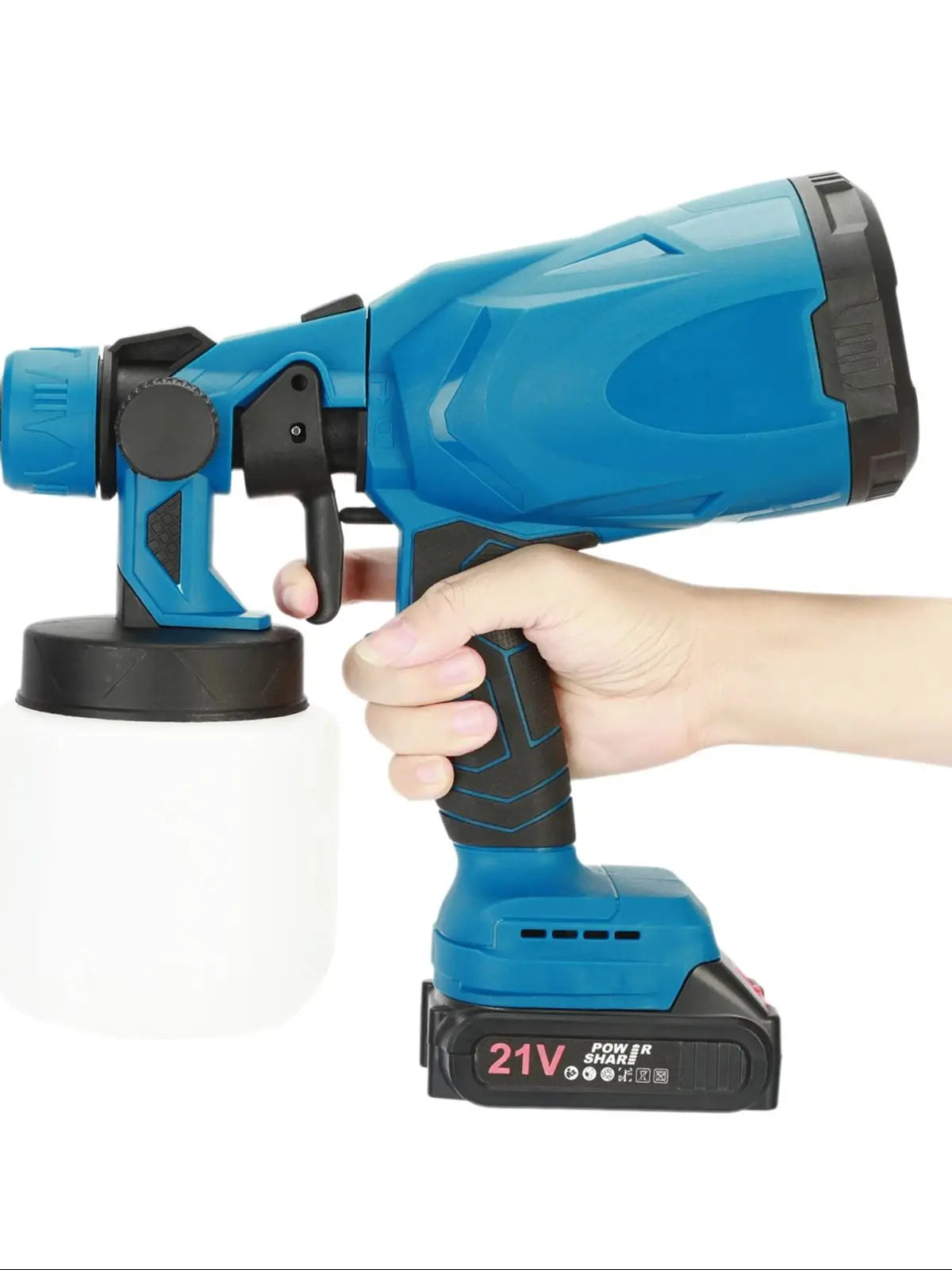1 Set Mini Paint Sprayer Ergonomic Handle Long-Spray Distance 3 Spray Patterns Rechargeable Multipurpose Electric Handheld Powe