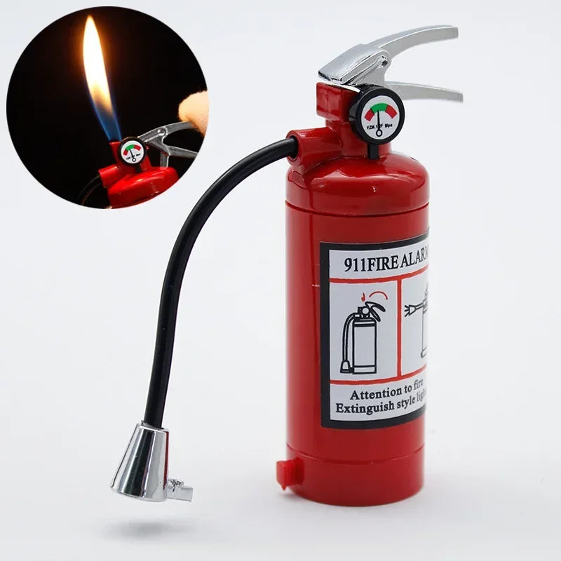 New Torch Lighter Metal Flash Light Free Fire Butane Gas Pipe Lighter Unusual Inflated Cigar Cigarette Lighter