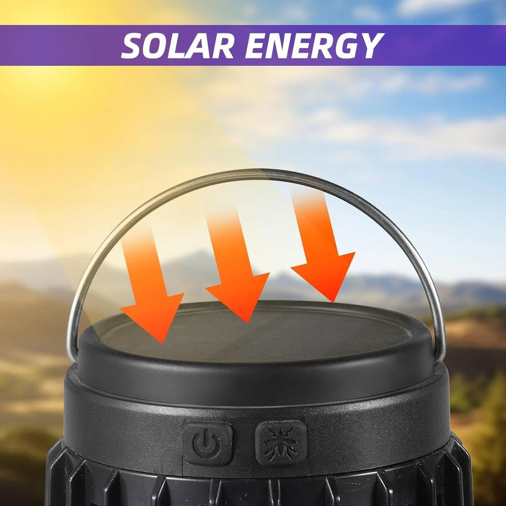 Mata Mosquitos Solar 3 en 1 Portátil ShinLuxe | 2pcs | Patio, Camping y Hogar ☀️ - Firu Total Sales