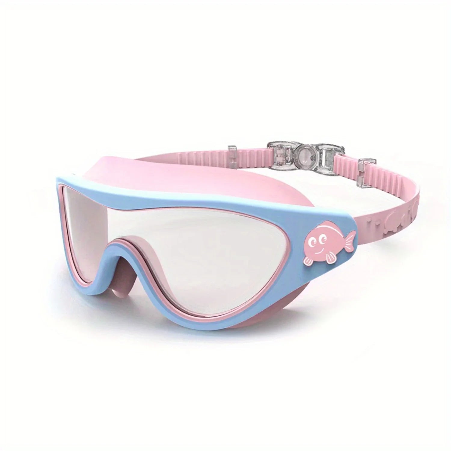 1pc Adorable  Print  Swim Goggles - Fog-Free, Leakproof, Large Frame for Wide-Angle Vision - Perfect Swimming Accessory for Chil