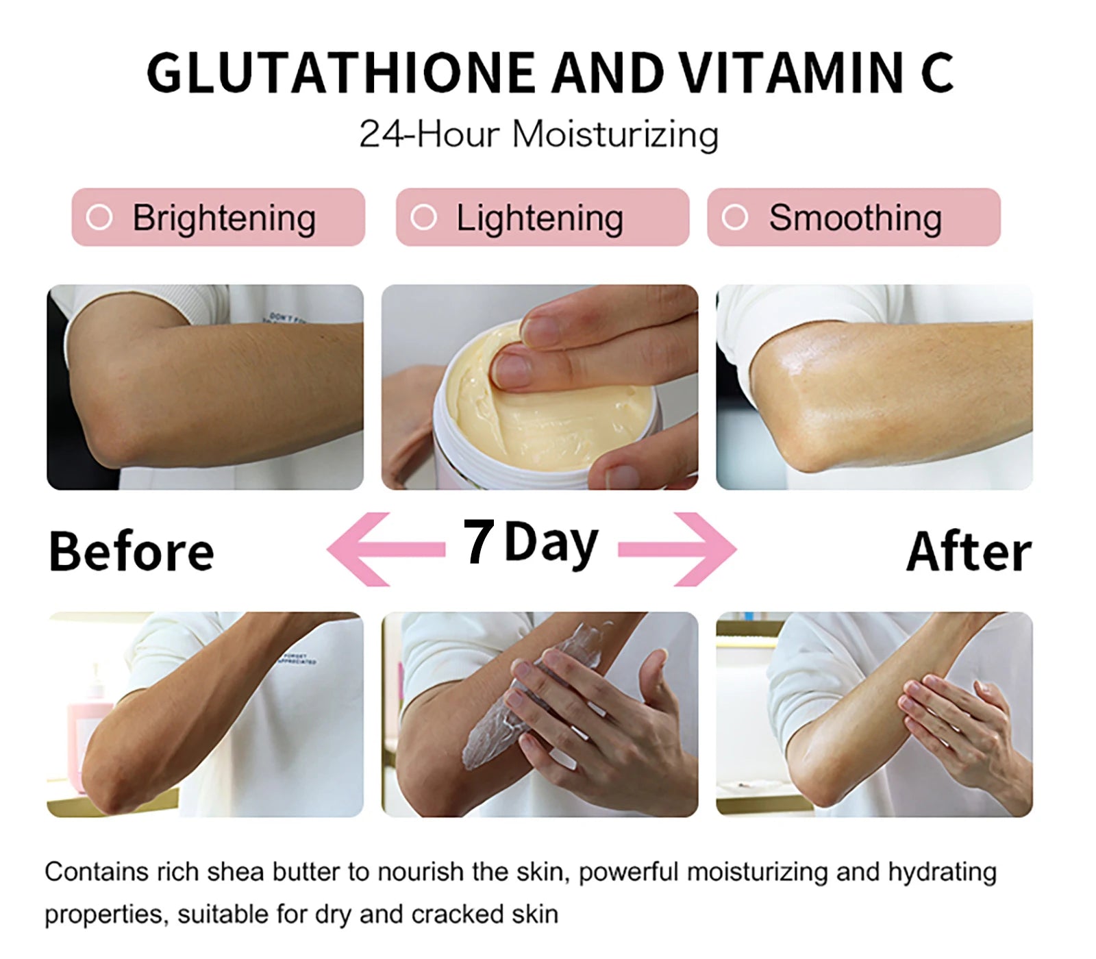 AILKE Lighten Remove Black Spots Facial Skin Care Lotion, Moisturizing Cream Body Glutathion Vitamin C Dark Skin Face New Range