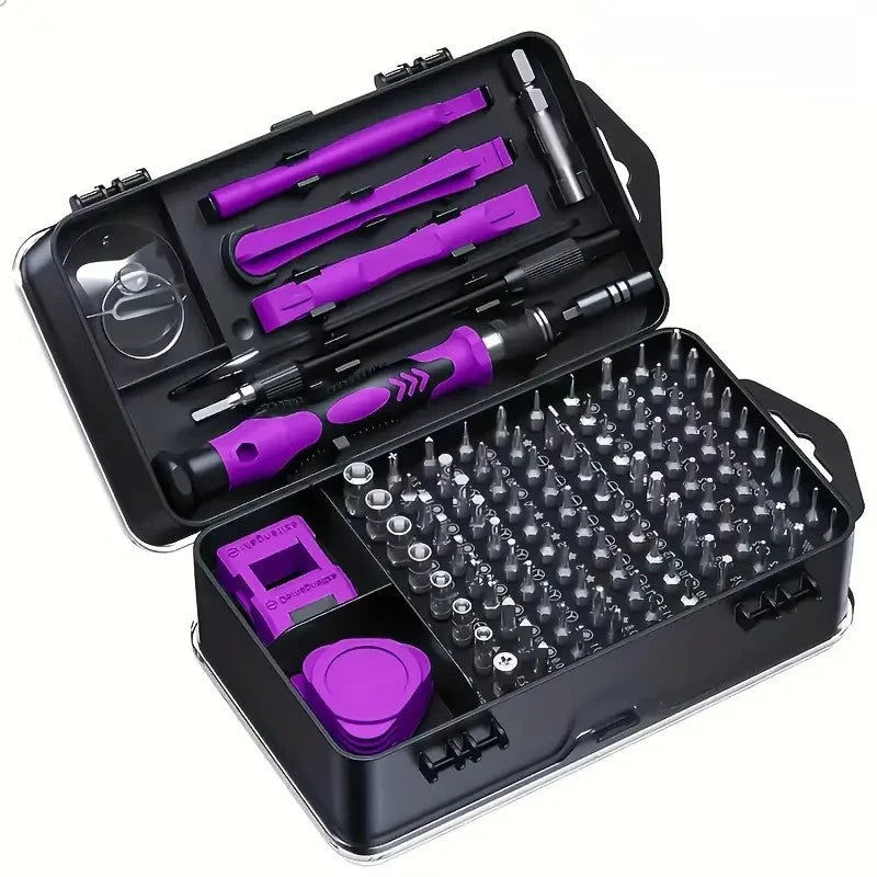 115-in-1 Multi-Functional Screwdriver Set – Strong Magnetic High Hardness Tool Kit with Special-Shaped Screwdrivers, Complete Di