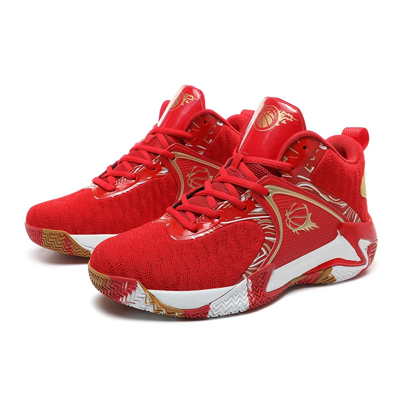 Men's Lightweight Basketball Shoes – Breathable, Anti-Slip, High-Top