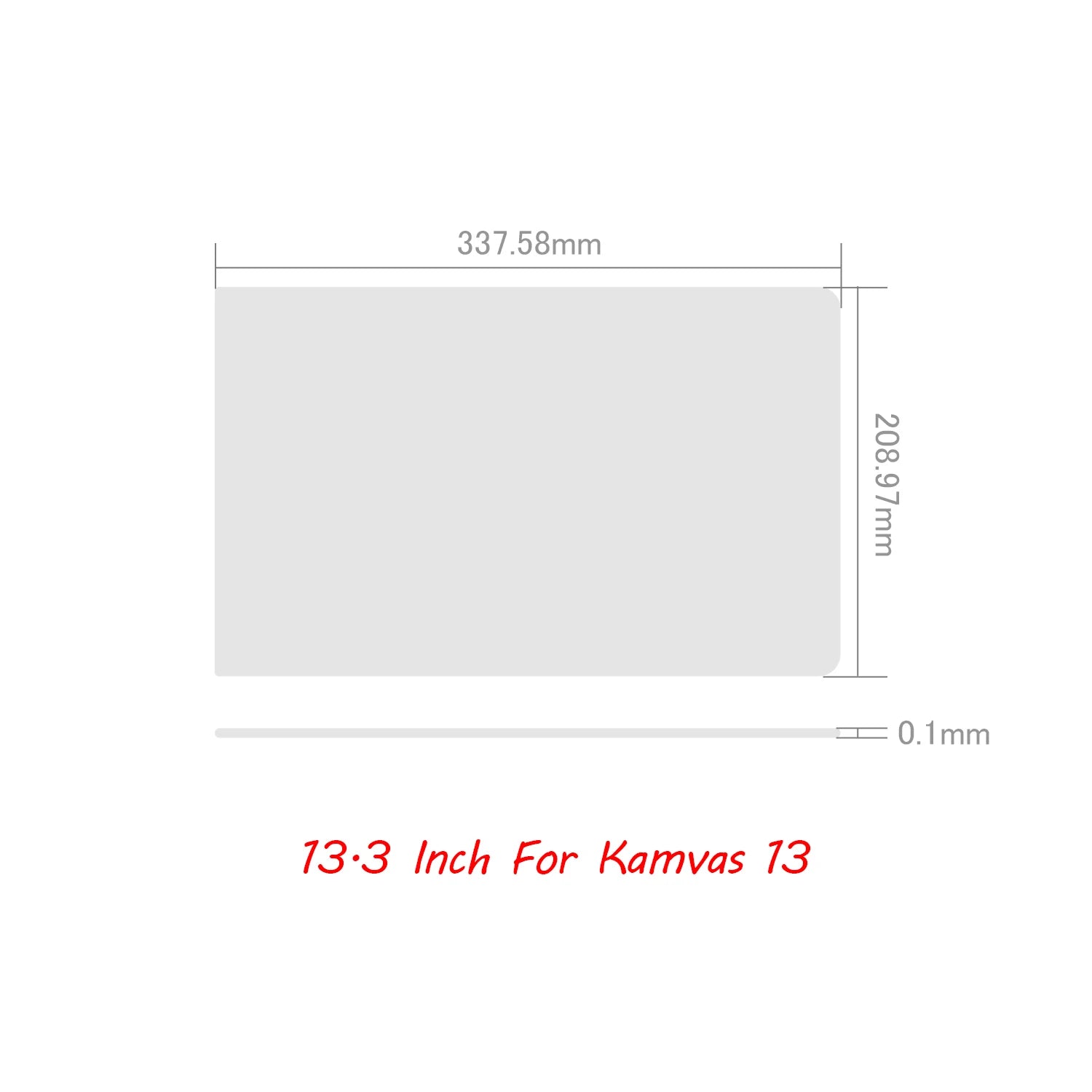 HUION Anti-Glare Film Replacement Display Screen Protector for Kamvas 12/13/16/22/24