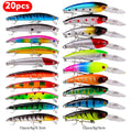 Set Múltiple Señuelos Ruia | Minnow Biónico | Crankbait Hundimiento | Bass | Wobbler con Anzuelos Triples - Firu Total Sales