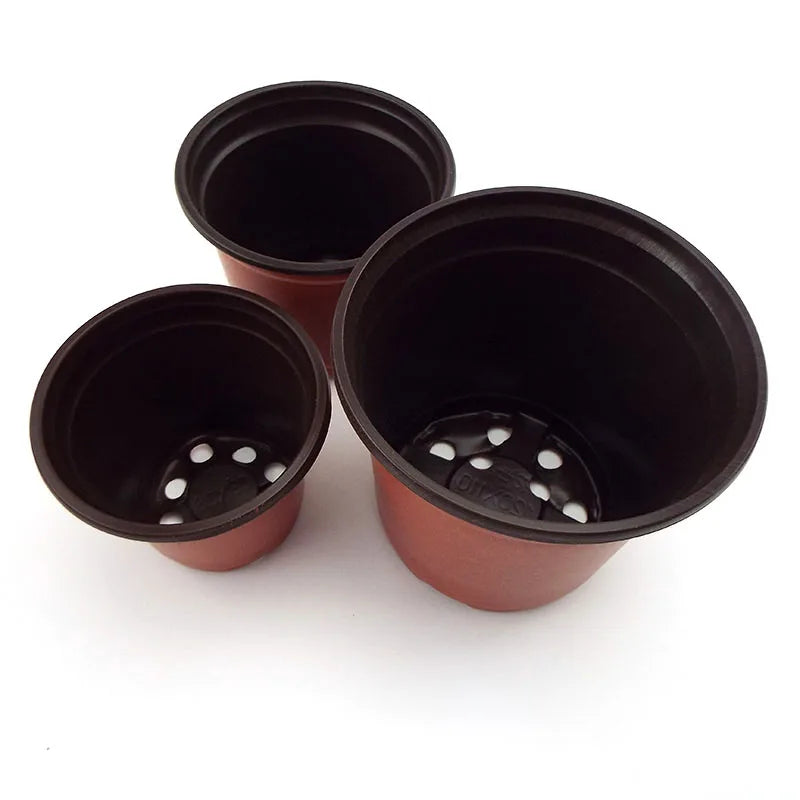 20/50pcs Macetas de Plástico para Vivero y Jardín | Herramientas de Cultivo 🌱