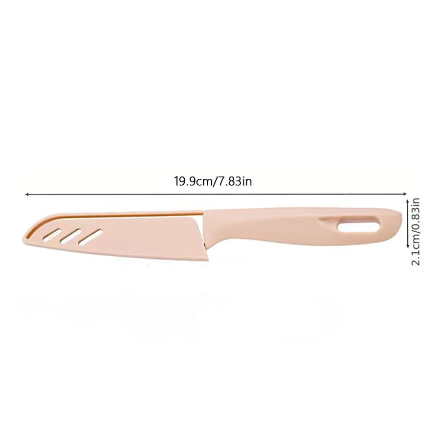 1PC Candy-colored portable fruit knife PP stainless steel thin sharp peeler peel knife kitchen household gadgets