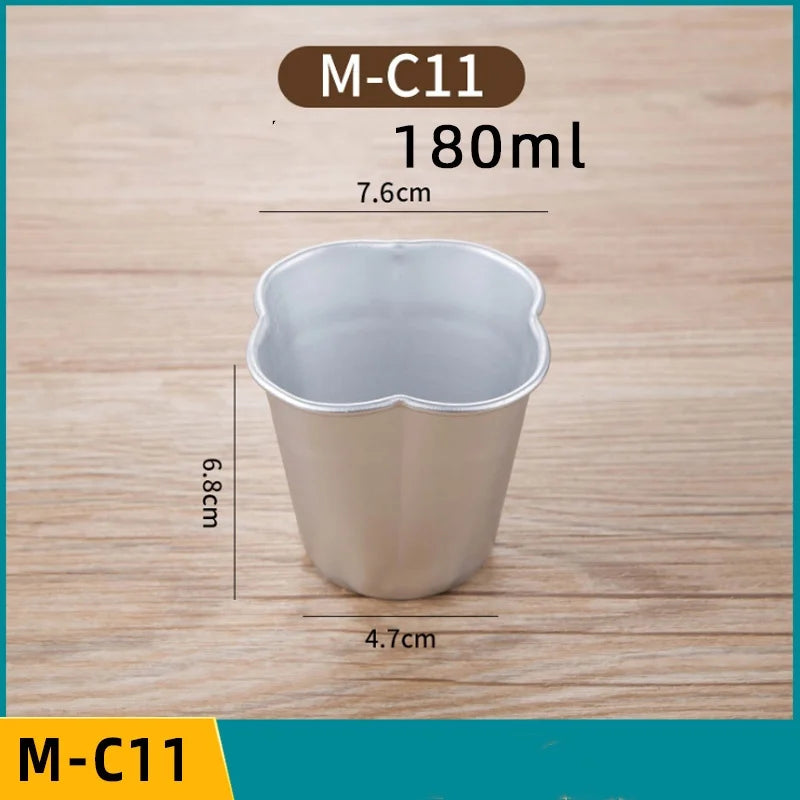 Set 5/10pcs Moldes Mini Acanalados de Aluminio para Pudding y Mousse 🍰