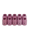 10 Sets TIG Gas Lens Aluminum Nozzle Ceramic Cup 53N61S 8# 1/2" 12.5mm for TIG Welding Flashlight Compatible with 9 17 18 20 25