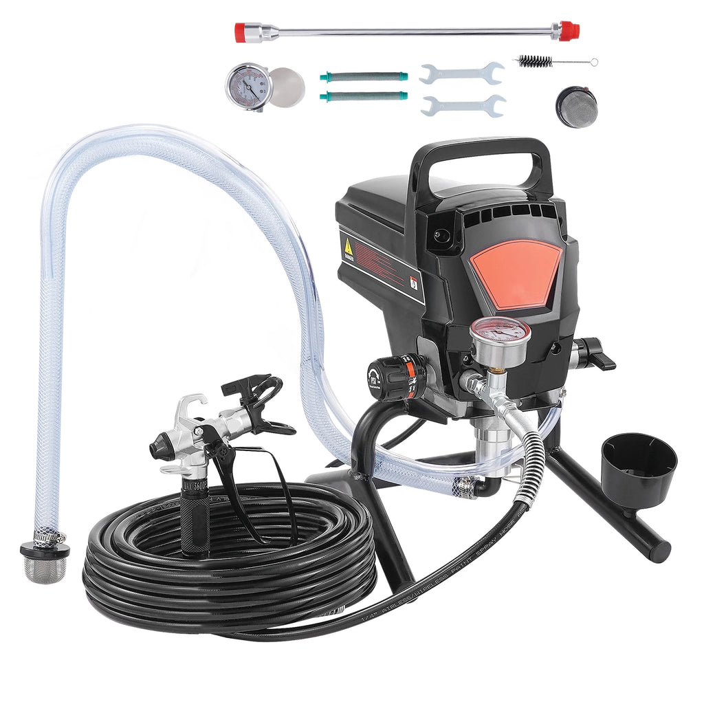 SucceBuy 750W 950W Airless Paint Sprayer 3000PSI High Efficiency Electric Airless Sprayer Handheld Paint Sprayers