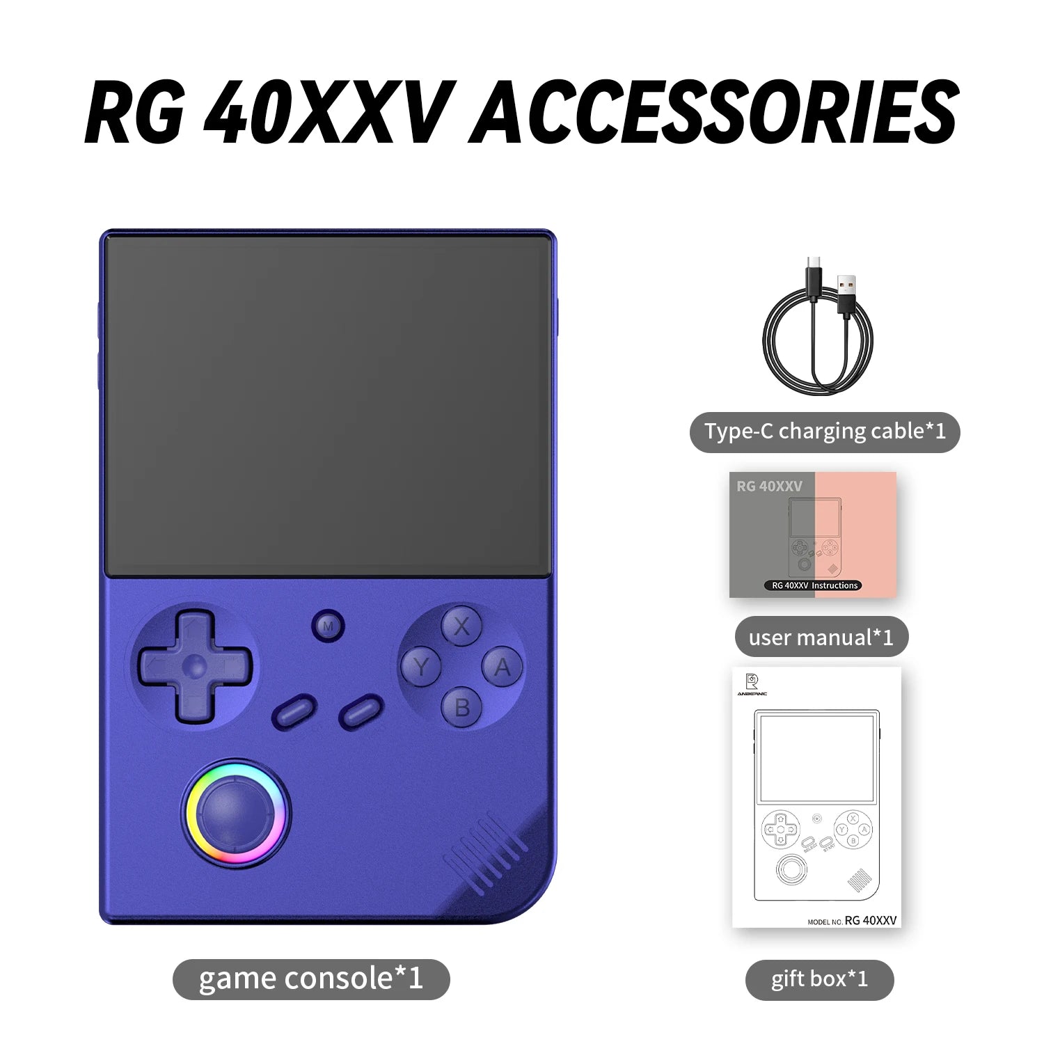ANBERNIC RG40XXV Consola Portátil | 4" IPS | Joystick RGB | 5000+ Juegos | WiFi | Salida HDMI - Firu Total Sales