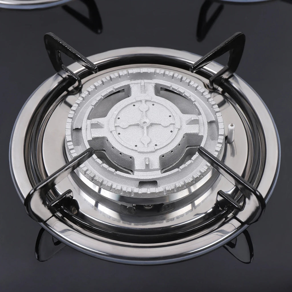 5 Burner Built-In Gas Stove Cast Iron Gas Hob Burner Cooker LPG NG  Dual Fuel Stainless Steel  Gas Hob Cooktop