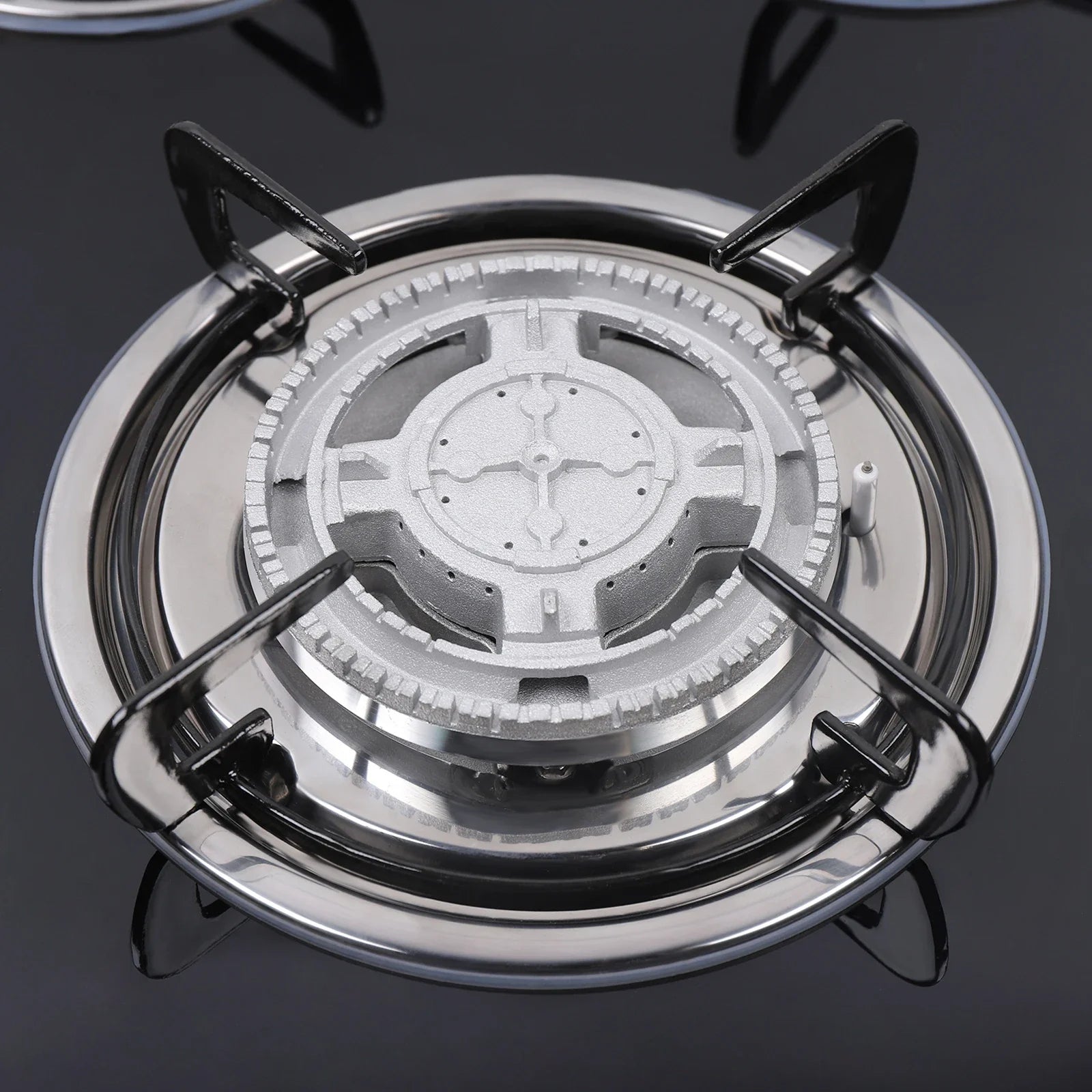 5 Burner Built-In Gas Stove Cast Iron Gas Hob Burner Cooker LPG NG  Dual Fuel Stainless Steel  Gas Hob Cooktop